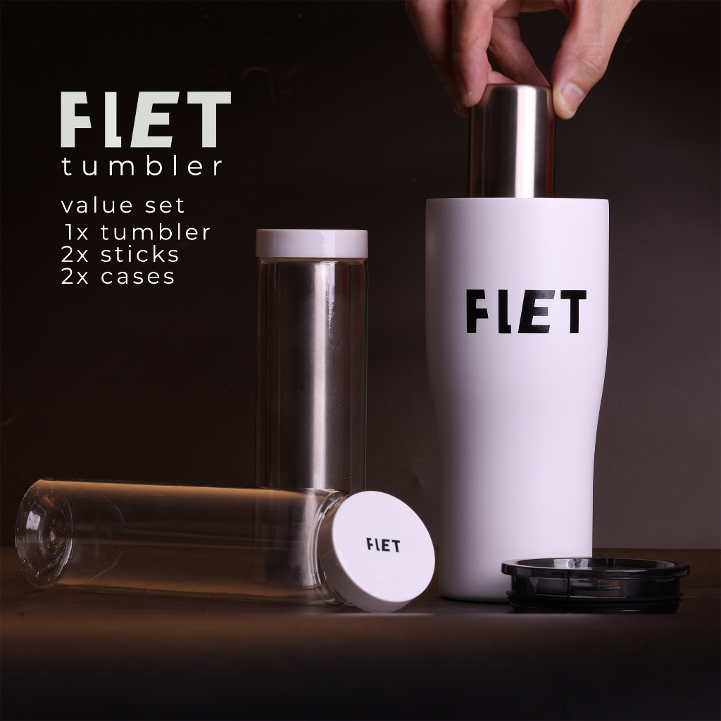 FLET Tumbler Valued Set - 1 FLET tumbler, 2 FLET stick, 2 Case