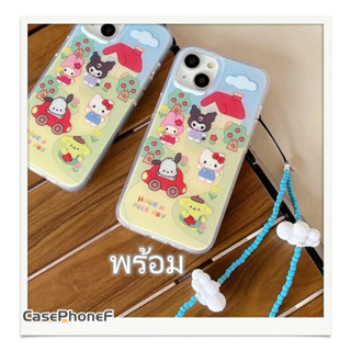 ✨ส่งของขวัญ✨เคส for iPhone 11 14 Pro Max Case for iPhone 12 13 ป้องกันการตก การป้องกัน สาวน่ารักหัวใจ พร้อม การ์ตูน