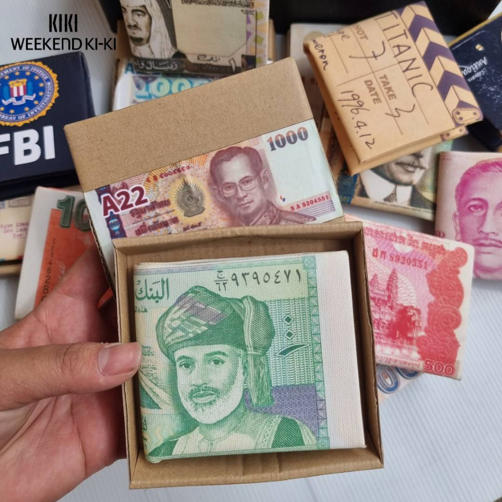 กระเป๋าสตางค์ลายแบงค์พันธนบัตร
