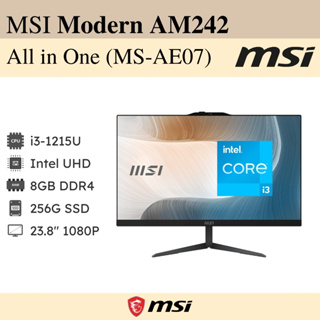 Com All in one MSI Modern AM242 12M-478XTH /Ci3-1215U/23.8" FHD/ 8GB /256M.2 Pcle SSD