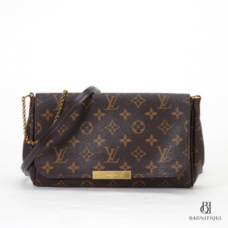 LV FAVORITE PM BROWN MONOGRAM CANVAS GHW