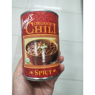 Amys Spicy Chili ถั่วบดปรุงรสเผ็ด 416g.