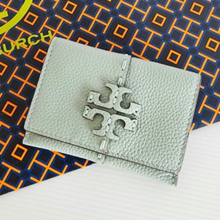 Tory Burch Leather Folding Wallet Logo Card Holders