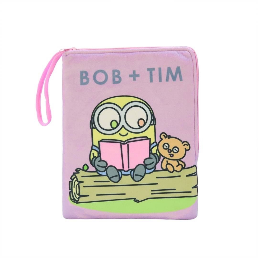 กระเป๋าไอแพด มินเนี่ยน Bob & Tim (ขนาด 8.5x11 นิ้ว) ลิขสิทธิ์แท้ / กระเป๋าตุ๊กตา Minions บ๊อบ แอนด์ ทิม บ๊อบ กระเป๋า iPad Case เคสแท็บเล็ต Tablet Case Minion เคสไอแพค เคสไอแพด ของขวัญ วันเกิด วาเลนไทน์ - รูปที่ 6