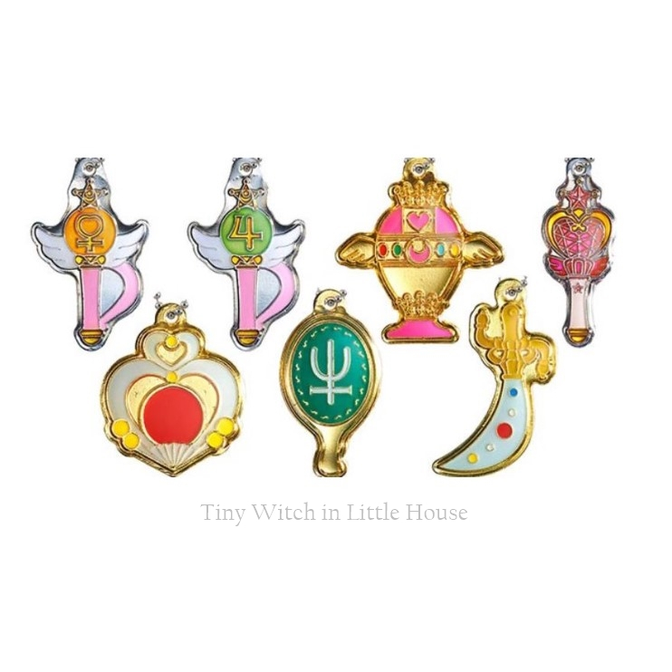 Sailor Moon Makeup Plate Mini Gashapon Set 4 งาน Bandai แท้จากญี่ปุ่น