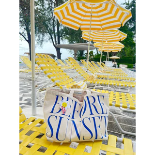 Lazy - cc - TOTE BAG กระเป๋าผ้าแคนวาส 2ลายใหม่ล่าสุด สีสันสดใส