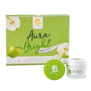 AURA BRIGHT BOX SET by Aura VIP ออร่าไบรท์ ออร่าวีไอพี แอปเปิ้ลเขียว (ครีมบำรุงผิวหน้า)