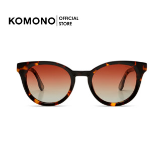 KOMONO Mae Tortoise Blonde Wing แว่นกันแดดทรงคลาสสิก แคทอาย สีน้ำตาล