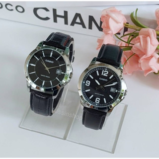 นาฬิกา Casio รุ่น MTP-V004L นาฬิกาผู้ชาย สายหนังสีดำ ดีไซน์เรียบหรู คลาสสิค - ของแท้ 100%รับประกันสินค้า 1ปีเต็ม