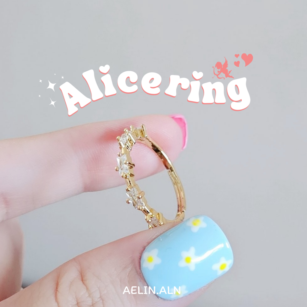 Alice ring - Aelin.aln แหวนปรับขนาดได้ ไม่แพ้ไม่คัน Freesize