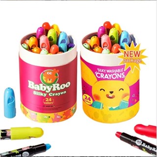 Joan miroสีเทียนเนื้อนุ่ม 12สี ปลอดสาร ลบออกได้