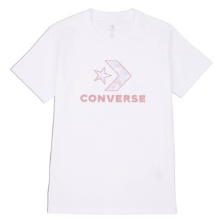 Converse เสื้อยืด รุ่น FLORAL STAR CHEVRON TEE WHITE - 1424538BS3WTXX สีขาว ผู้หญิง (10024538-A01)