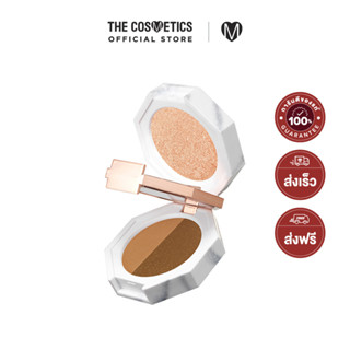 DEAR DAHLIA Paradise Dual Palette Mix 4g - Caramel Slice     พาเลทอายแชโดว์แบบทรีโอ้