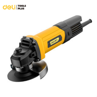 Deli เครื่องเจียร์ไฟฟ้า เครื่องเจียร์ 750W พร้อมด้ามจับและฝาครอบป้องกัน Angle Grinder