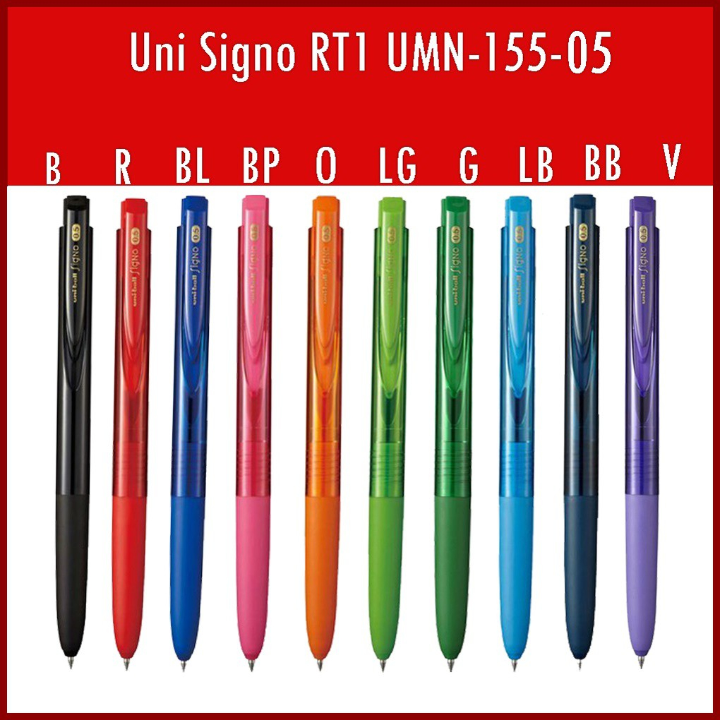 Uni.ปากกาเจล ขนาด 0.5 Uni Ball Signo RT1 นำเข้าจากญี่ปุ่น!!