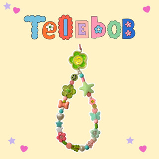 Telebob 🧸🌷สายคล้อง,ที่ห้อยมือถือ พร้อมส่ง ลายดอกไม้น่ารัก หลากสี สไตล์เกาหลี ถูกที่สุด Casetify,skinnydip