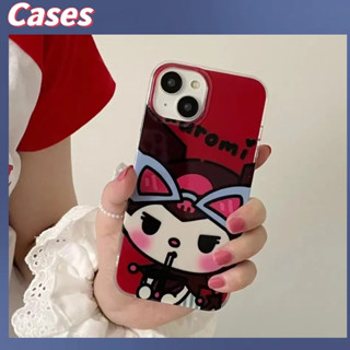 คูปองเคลม🎀คสไอโ case for iphone 11 12 การ์ตูนน่ารักKulomi ความคิดสร้างสรรค์ เคส 14 13 12 11 pro max เคสโทรศัพท์ส่วนบุ