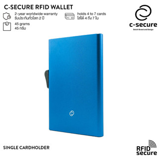 C-SECURE เคสใส่บัตร (RFID Protection) สีคราม