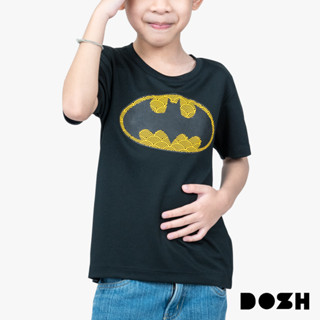 DOSH BOYS T-SHIRTS BATMAN เสื้อยืดคอกลม แขนสั้น ผ้าโพลีเอสเตอร์ เด็กชาย FBBT5067-BL