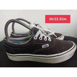 Vans Size 36 ยาว 22.5 Cm  รองเท้ามือสอง ผู้หญิง เท้าเล็ก  ผ้าใบ สวม แฟชั่น ลำลอง เที่ยว