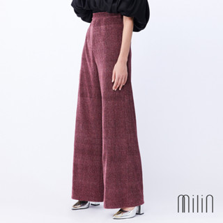 [MILIN] Rehab High waist Glitter spandex Wide leg pants กางเกงขายาวผ้ายืดกลิตเตอร์ 27