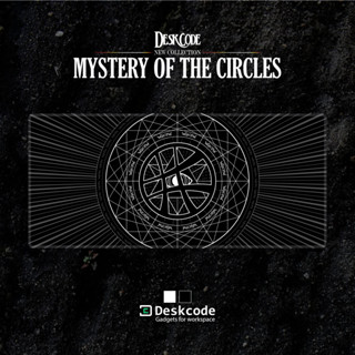 [ DESKCODE ] MYSTERY OF CIRCLES COLLECTION แผ่นรองเมาส์ แผ่นรองคีย์บอร์ด ขนาดใหญ่ 90 x 40 cm.  หนา 3 mm.