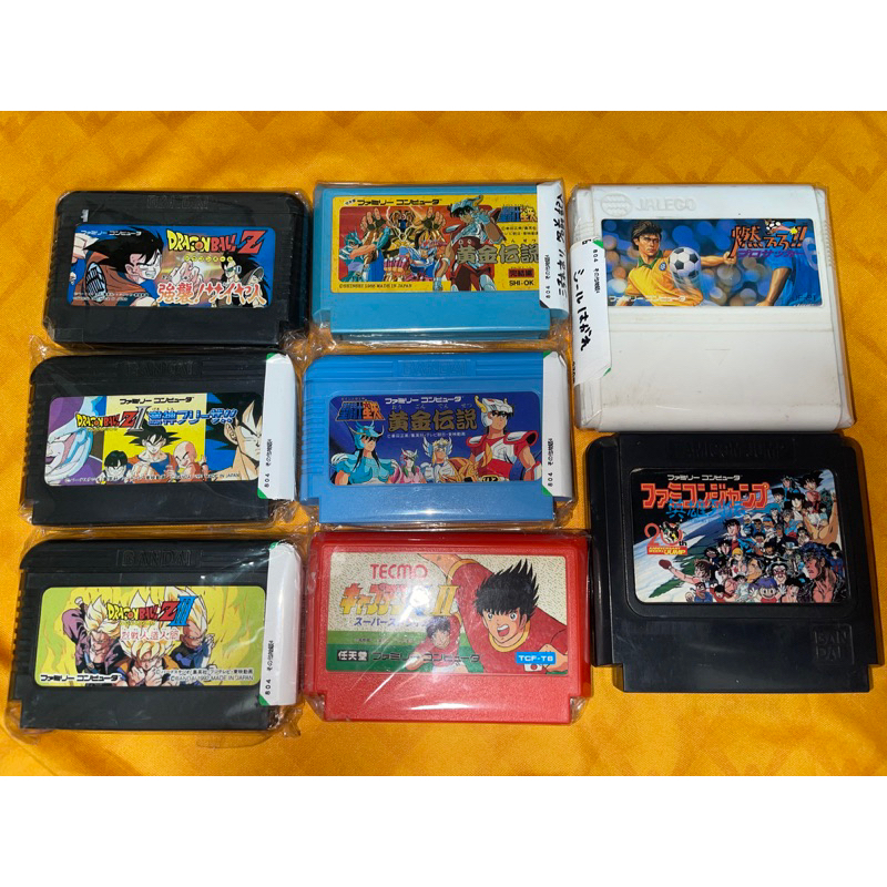 FAMICOM saint seiya // punch out // pro soccer , tsubasa 1-2  // DBZ1-3 ตลับแฟมิลี่มือ2 แท้