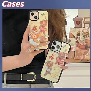 คูปองเคลม🎀เคสไอโ case for iphone 11 12 หมียืนระบำ ความคิดสร้างสรรค์  เคส 14 13 12 11 pro max เคสอะคริลิกกันกระแทก