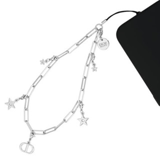 DIOR Phone Strap Silver Chain