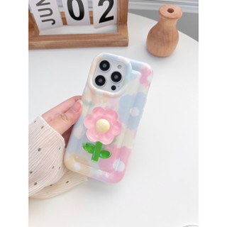 สอบถามก่อนกดสั่ง เคสดอกไม้ สีพาสเทล holder griptok ไอริง ไล่สี พาสเทล เคสนิ่ม เคสโทรศัพท์ ดอกไม้ นิ่ม กันกระแทก