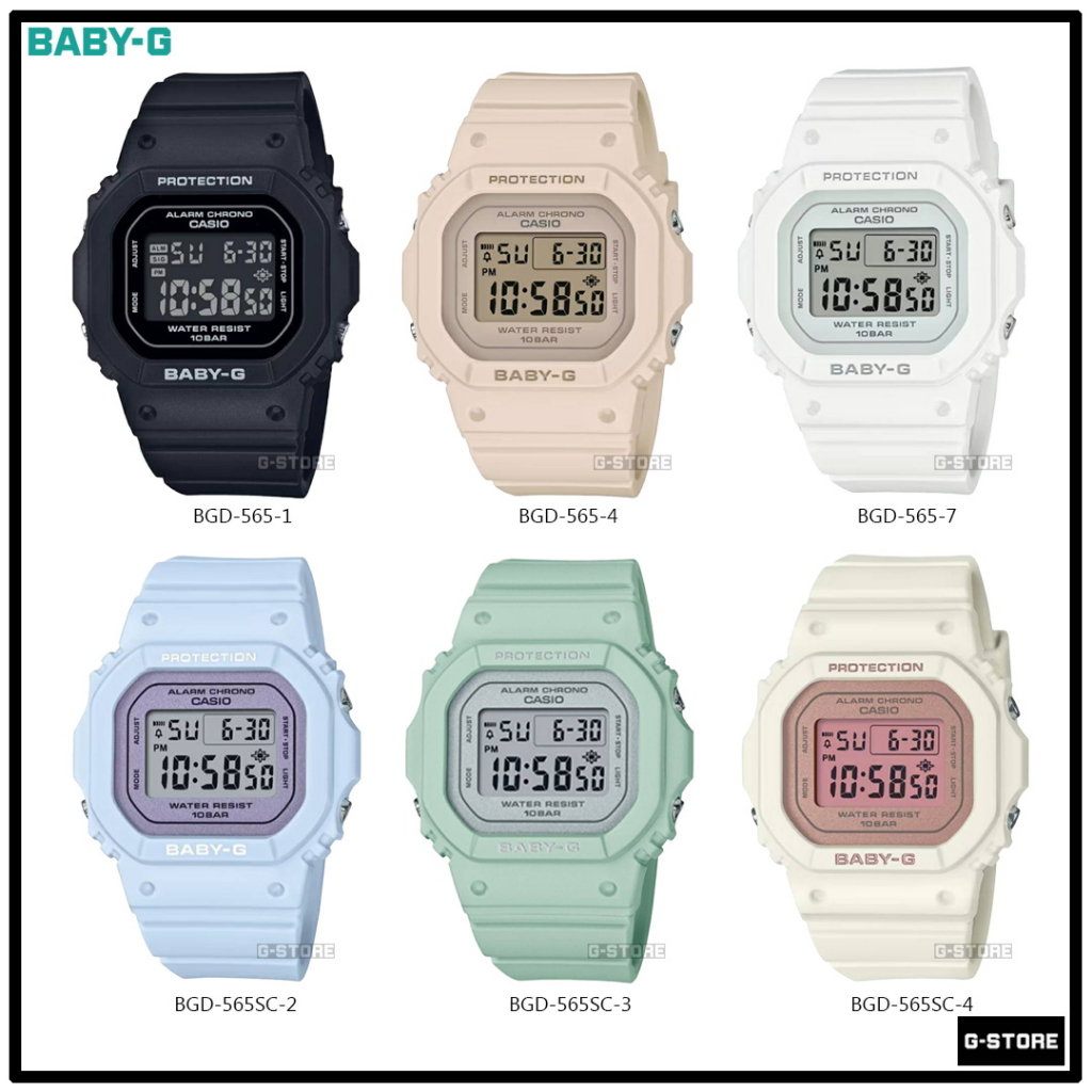 นาฬิกา BABY-G รุ่น BGD-565-1 / BGD-565-4 / BGD-565SC / BGD-565SC-3 ของแท้ รับประกัน 1 ปี BGD-565 BGD