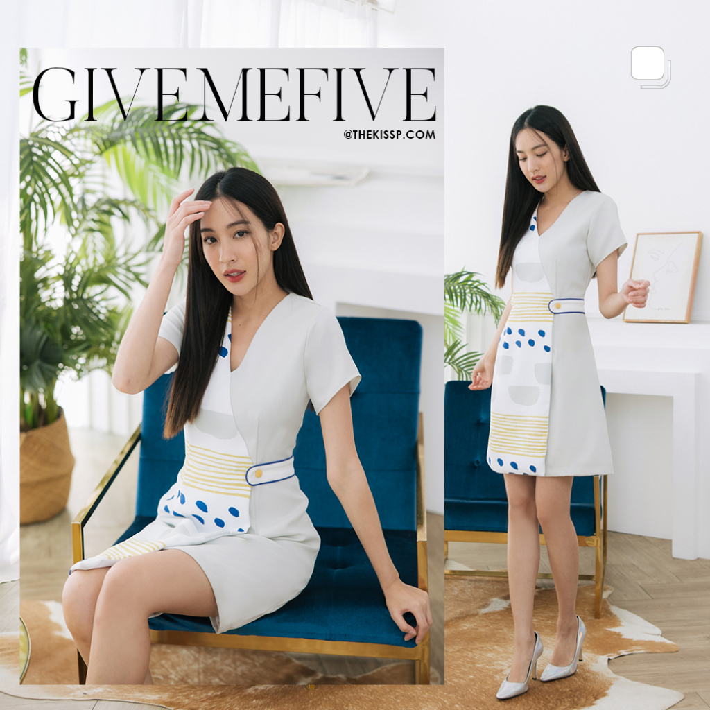 GIVE ME FIVE 'dress (Signature cut by THEKISSP. collection)