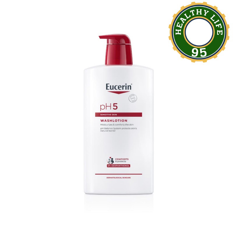 EUCERIN PH5 Sensitive Skin WashLotion 1000 ml. ยูเซอริน พีเอช5 เซ็นซิทีฟ สกิล วอชโลชั่น โลชั่นอาบน้ำถนอมผิว