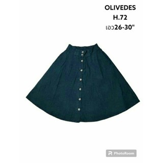 OLIVEDES แท้ เอว26-30 "กระโปรงยีนส์หญิง