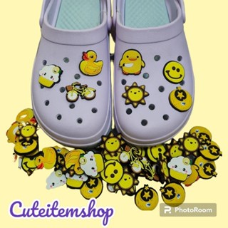 Shoes Charm Jibbitz Yellow Cartoon ตุ๊กตาติดรองเท้า พร้อมส่ง ติดได้ทุกแบรนด์