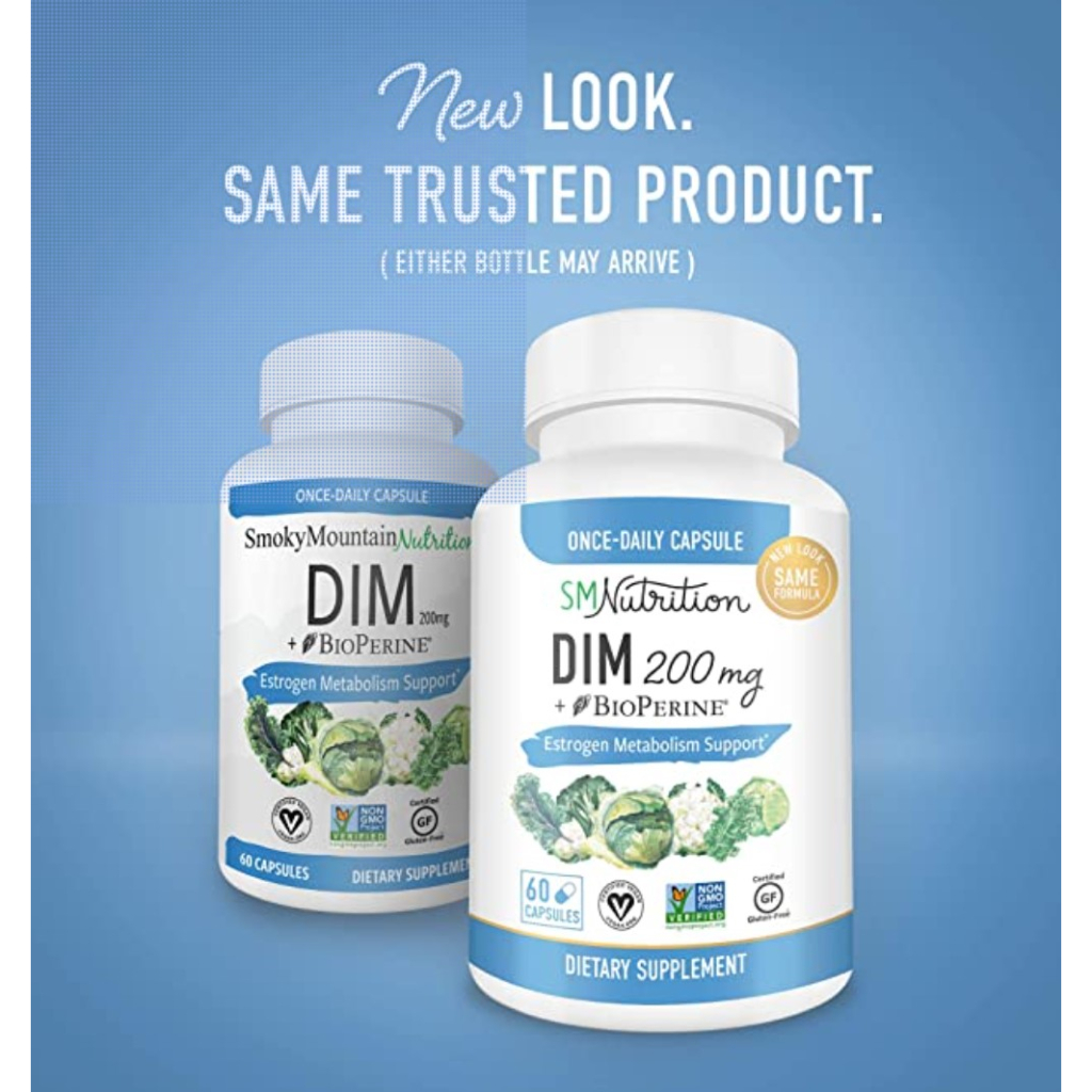 ดิม DIM Supplement 200 mg | Estrogen Balance for Women & Men | Hormone Balance, Hormonal Acne Supple