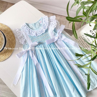 ฺสม็อคเดรสสุดน่ารัก Baby girl dress smocked, Memory Lanes Kidswear Brand