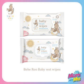 Bebe Roo Baby wet wipes ผ้าเช็ดทำความสะอาดผิวแบบเปียก ผลิตจากน้ำแร่บริสุทธิ์ 99.99%