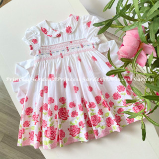 ฺสม็อคเดรสสุดน่ารัก Baby girl dress smocked, Memory Lanes Kidswear Brand