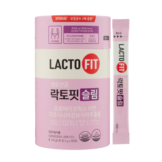 Lacto Fit Probiotics Slim แลคโตฟิตม่วง 60 ซอง ไขมันส่วนเกิน ปรับสมดุลในลำไส้