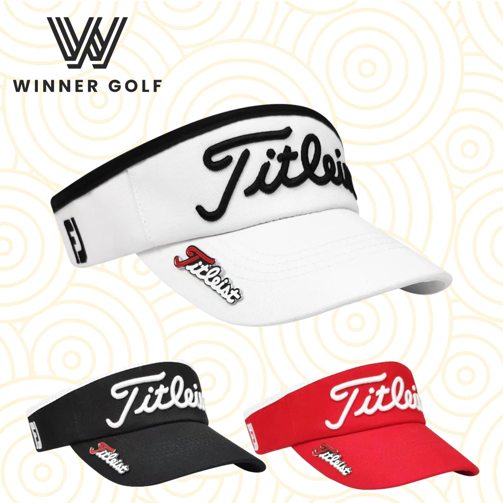 WinnerGolfหมวกกอล์ฟแบบเปิด กันแดดระบายอากาศได้ดี ปรับขนาดได้และมีมาร์คMTI010