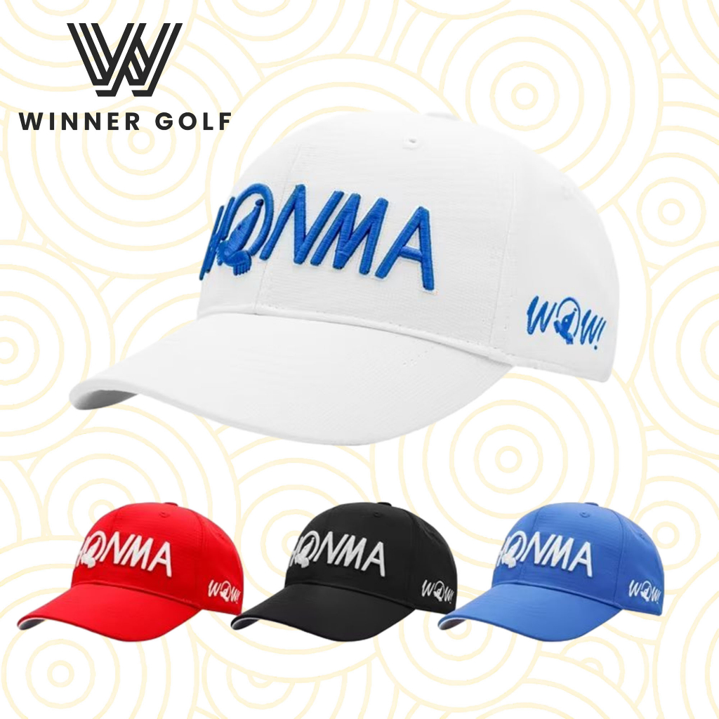 WinnerGolfหมวกกอล์ฟfull face hat แบบผู้ชาย NEW GOLF CAP สามารถปรับขนาดได้ สินค้ามีสต็อคในไทย รหัสสินค้า:MHO001