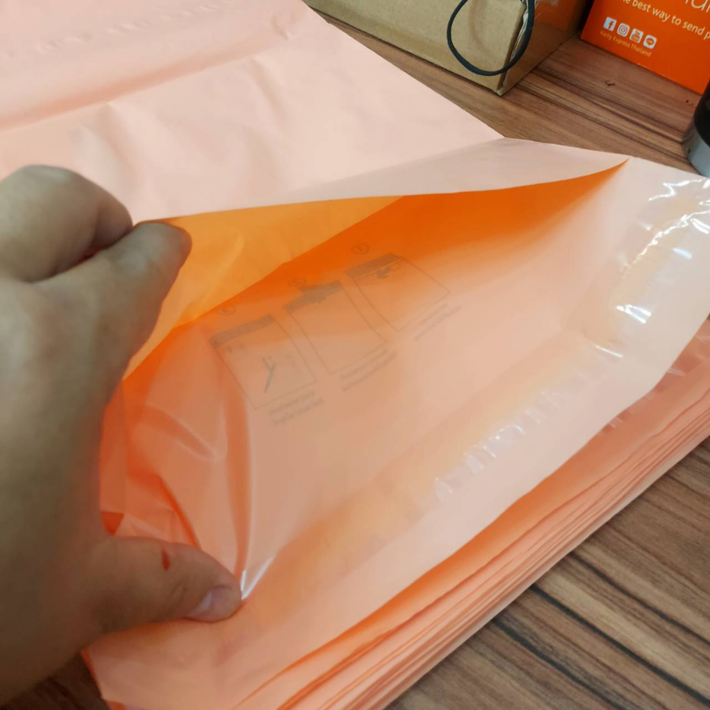 ซองไปรษณีย์พลาสติก แพคเสื้อ ส่งพัสดุ  แพคละ 50ใบ ขนาด25×35+5ซม. และ 32×45+5ซม. ราคา ถูกที่สุด ดีลบีเคเค แกลเลอรีภาพที่ 8