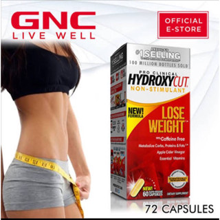 Hydroxycut pro clinical non-stimulant(72capsules)