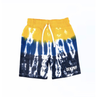 Dektay Blue Happy V  tie-dye shortpants