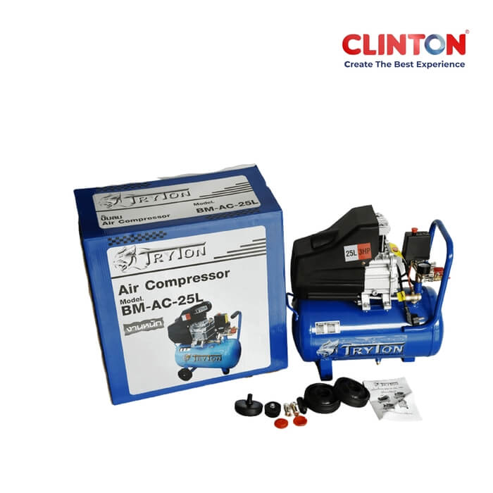 ปั๊มลมโรตารี่ เต็มถัง 3 แรงม้า 25ลิตร / 50ลิตร TRYTON รุ่น BM-AC25L ,BM-AC50L - รูปที่ 4