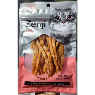 Zenji  CAT SNACKS ไก่เส้นนิ่มแมว   สำหรับสัตว์เลี้ยง