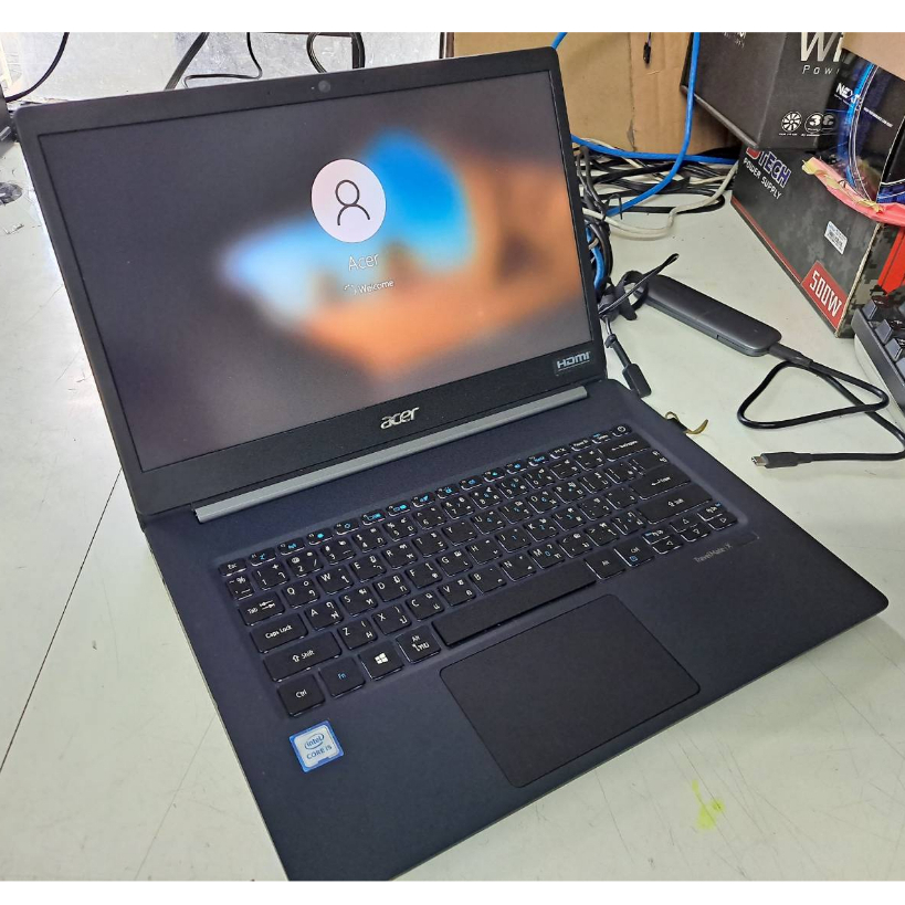 Notebook "ACER" TMX514-51-55 เครื่องมือสอง Second Hand ) ประกันหมด 4-24