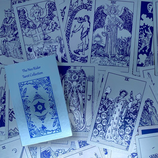 The NEO Rider Tarot MOONLIGHT ไพ่ไรเดอร์เวท ไพ่สีน้ำเงิน ไพ่ทาโรต์ ไพ่ทาโร่ ไพ่ทาโร่แท้ ไพ่ทาโร่น่ารัก สวย ไพ่ยิปซี