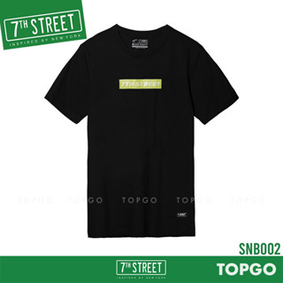 7th Street เสื้อยืด แนวสตรีท รุ่น Neon Box ( SNB001,SNB002 )  ขาว , ดำ (ของแท้)